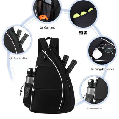 Balo Đựng Vợt Pickleball Dạng Đeo Chéo,Đeo Lưng Nhiều Ngăn, Chất Liệu Vải Cao Cấp Chính Hãng Đại Nam Sport