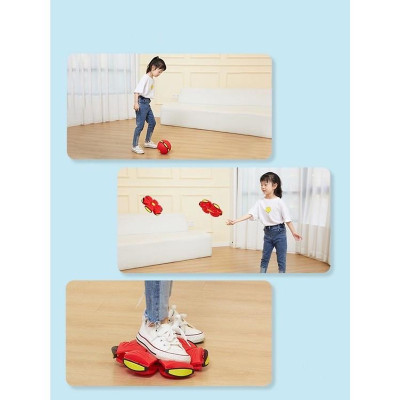 Đồ Chơi Trẻ Em, Bóng Ma Thuật Có Đèn Led, Đĩa Bay UFO, Đồ Chơi Đá Bóng Vui Nhộn Cho Bé