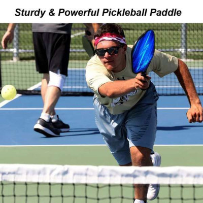Vợt  Pickleball Chơi Bóng Siêu Nhẹ Và Nhanh Chóng Kèm Túi Đựng 4 Quả Bóng {gồm 4 bóng 1 túi ( 2 vợt)}