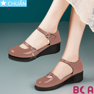 Giày bé gái quai hậu 3 phân KRO03 ROSATA tại BCASHOP đế xuồng, mũi tròn, êm ái giúp con thoải mái học tập và vui chơi