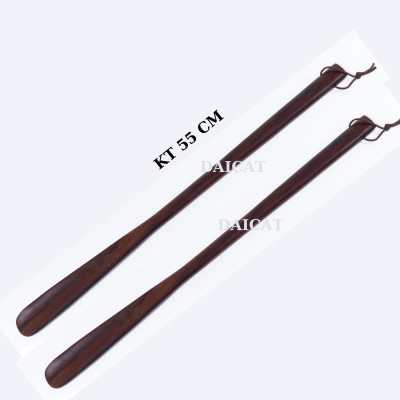 Hai Cây xỏ giầy gỗ muồng đen dài 70cm -khảm trai hoa văn