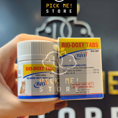 Bio Doxy Tabs – Viên uống Hỗ Trợ Nhiễm Khuẩn Hô Hấp cho Chó Mèo