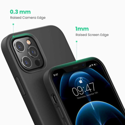 Ugreen UG20457LP417TK Iphone 12 Pro Max 6.7inch Màu Đen Ốp Lưng điện thoại Silicone - HÀNG CHÍNH HÃNG