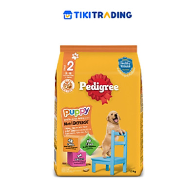 Thức Ăn Cho Chó Con Pedigree Puppy Chicken, Egg and Milk Flavor Vị 1.3kg/Túi