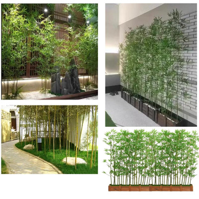 Trúc giả trang trí nhà cửa Set cây trúc giả nhiều lá loại 1 - 3 kích thước - Cây giả, hoa lụa Decor trang trí nhà cửa