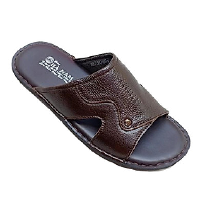 Dép Nam Quai Ngang Da Bò Thật HÀ NAM Cao Cấp DN244