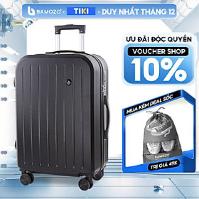 Vali du lịch thời trang Bamozo 8812 size 20/24 , vali nhựa kéo được bảo hành 5 năm.