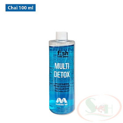 Khử độc nước Multi Detox giảm stress xử lý clo kim loại nặng nước máy bể cá tép thủy sinh