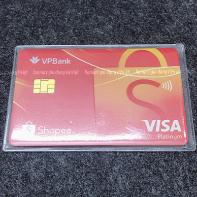SET 2 Vỏ Bọc Thẻ Căn Cước Công Dân PVC Bán Trong Suốt Đựng CCCD Bằng Lái Xe Thẻ Ngân Hàng Card ATM