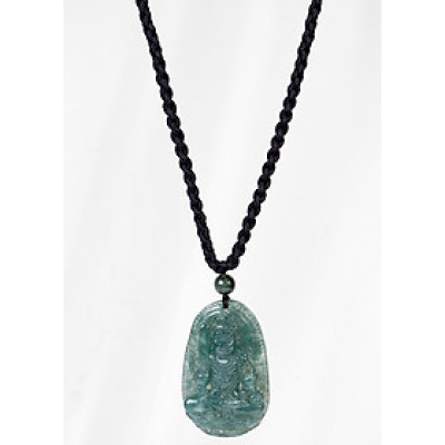 Mặt Dây Chuyền Bất Động Minh Vương Tuổi Dậu Đá Cẩm Thạch Nước Ngọc Ngọc Quý Gemstones