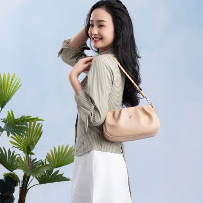 Túi Yuumy ( Thời trang nữ thiết kế kiểu nhún - Túi đeo vai da Seasand YN253 )
