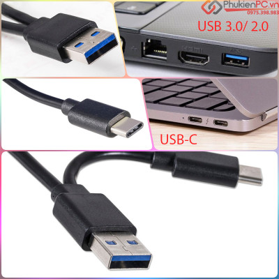 Ổ đĩa DVD gắn ngoài, Đầu đĩa CD/DVD di động USB 3.0 VÀ TYPE C cho máy tính xách tay Ổ ghi CD DVD ROM Tương thích với máy tính xách tay Máy tính để bàn PC Windows Linux OS Apple Mac-HÀNG CHÍNH HÃNG