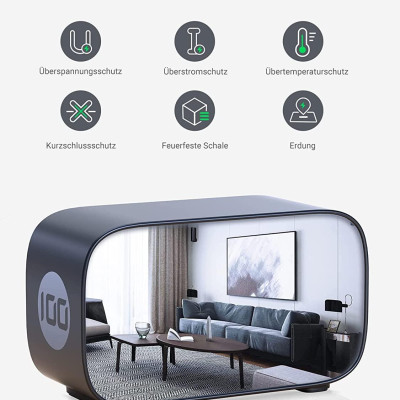 Ugreen UG60167CD270TK 100W 1.8M Bộ sạc nhanh DigiNest Pro gồm 3 cổng USB-C + USB-A cáp nguồn dài 1.8M chuẩn cắm EU - HÀNG CHÍNH HÃNG