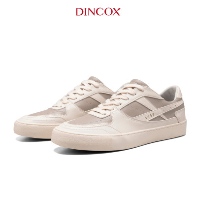 New Arrivals | Giày Da Sneaker Nam Nữ DC39 LATTE LOVE DINCOX Shoes Đế Bằng - Microfiber Leather
