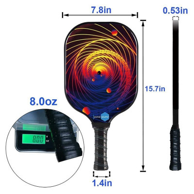 Vợt  Pickleball Chơi Bóng Siêu Nhẹ Và Nhanh Chóng Kèm Túi Đựng 4 Quả Bóng {gồm 4 bóng 1 túi ( 2 vợt)}