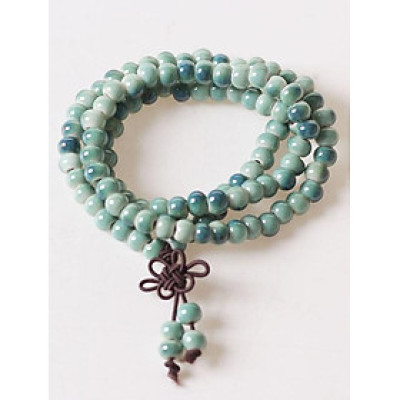 Vòng tay gốm nhiều vòng phong cách phật giáo xuất Nhật VGOM19