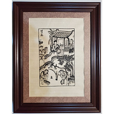 TRANH DÂN GIAN ĐÔNG HỒ - NHÀ NÔNG CẤY CÀY- NÔNG NHÀN- NHÀ NÔNG TĂNG GIA