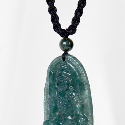 Mặt Dây Chuyền Bất Động Minh Vương Tuổi Dậu Đá Cẩm Thạch Nước Ngọc Ngọc Quý Gemstones