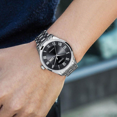 Đồng Hồ Nam Citizen Dây Thép Không Gỉ NH8360-80E - Mặt Đen