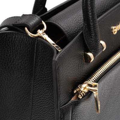 Túi xách nữ công sở Gence da bò Mill TX15 Black