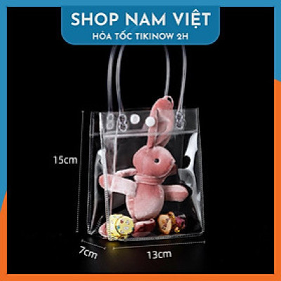 Túi Du Lịch Trong Suốt Có Quai Xách Bằng Nhựa PVC