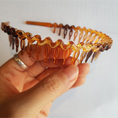 Bờm tóc nam nữ nhựa đen siêu bền mẫu mới Song An Eco 