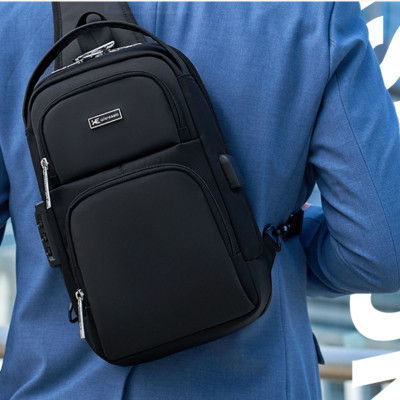 Túi đeo chéo đeo ngực nam có khóa chống trộm chống nước cao cấp phong cách mới