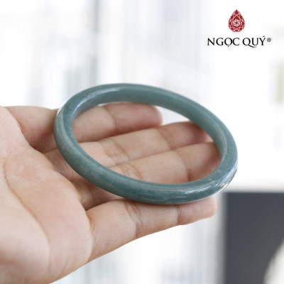 Vòng tay đá lam ngọc bản hẹ - bản 7mm Ni 56 mệnh thủy, mộc - Ngoc Quý Gemstones