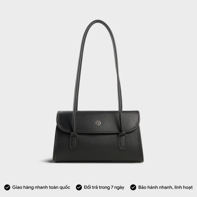 Túi Yuumy ( Thời trang nữ cỡ trung nắp gập nhấn viền - Túi đeo vai da Seasand YN272 )