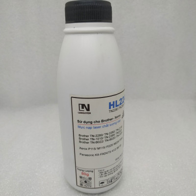 Mực chai, Mực nạp LN 2240 (TN2385 TN2280 TNB022 TNB027) Dùng cho máy in Brother laser trắng đen, Trọng lượng 80g - Hàng chính hãng