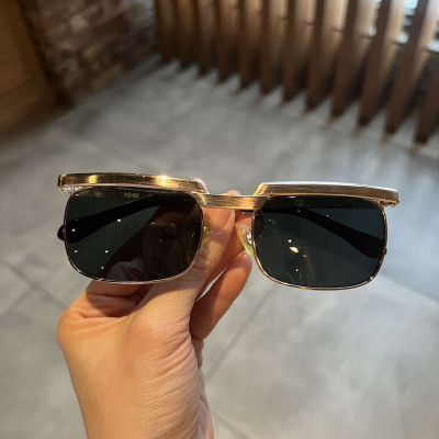 Kính râm nam Solex chữ H Mắt kính thủy tinh kim cương chống vỡ Gọng titan 14K