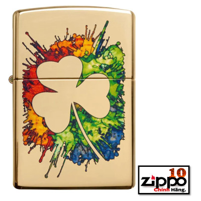 Bật lửa Zippo 49125 Graffiti Clover Design - Chính hãng 100%