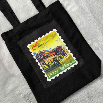 Túi canvas GIADO, túi vải bố, túi tote mẫu Việt Nam 3 miền Hà Nội - Nhiều kích thước và màu sắc