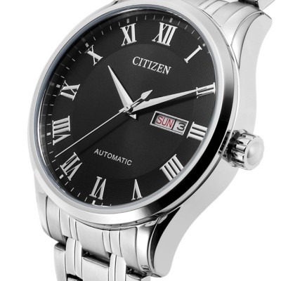 Đồng Hồ Nam Citizen Dây Thép Không Gỉ NH8360-80E - Mặt Đen