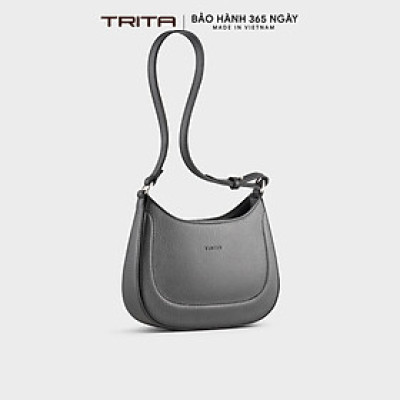 Túi Trita ( Thời trang nữ phối họa tiết viền chỉ size 21 - Túi đeo vai da RHN256 )