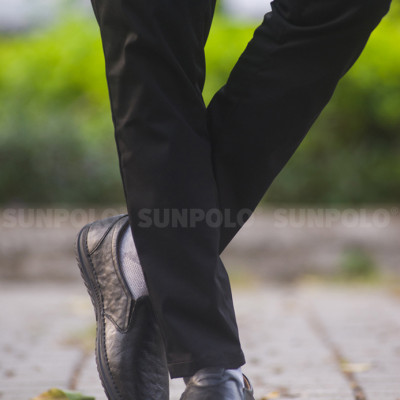 Giày Mọi Nam Da Bò Cao Cấp SUNPOLO CS5026 Mũi bo tròn thanh lịch (Đen, Nâu)