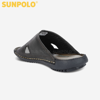 Dép Nam Quai Ngang Da Bò SUNPOLO SUD12