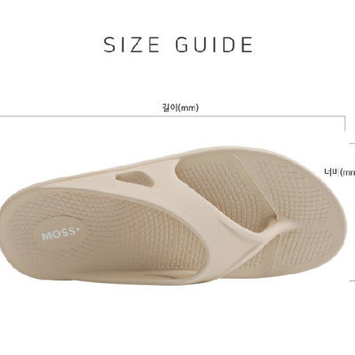 Dép xỏ ngón Domba Moss+ Đen (Beige) MO-3209