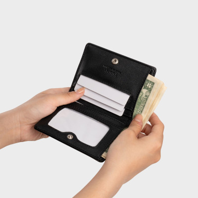 Ví Yuumy ( Thời trang nữ dáng đứng gập đôi tiện dụng - Ví da Seasand YV96 )