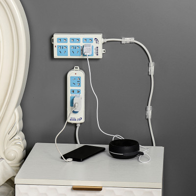 Vỉ 20 Nẹp Dán Tường Giữ Cố Định Dây Điện, Dây Mạng, Dây Máy Tính - Tiện Dụng Gia Đình - Văn Phòng- Hàng nhập khẩu