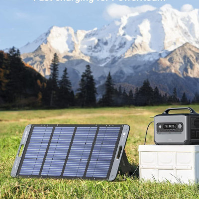 Ugreen UG15113SC100TK 100W chuẩn cắm kết nối Type XT60 Tấm panel năng lượng mặt trời có thể xếp gọn dùng cho trạm sạc 600w 1200w 2200w Gs600 gs1200 - HÀNG CHÍNH HÃNG