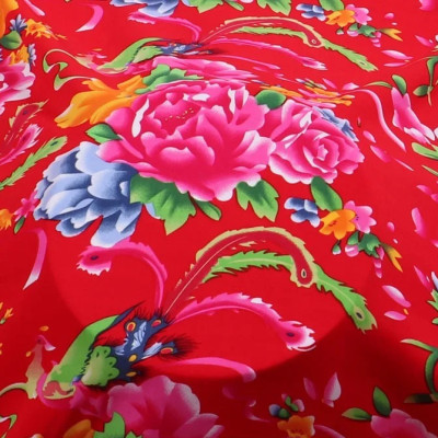 Vải công phượng, vải decor trang trí khổ 1,6m - Cây giả, hoa lụa Decor trang trí nhà cửa.