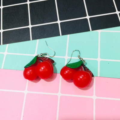 Khuyên tai hình hoa quả cute nhiều mẫu ngẫu nhiên 