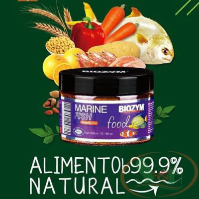 Thức ăn cá biển Biozym Marine Fish Food BD1101 hạt tăng trưởng màu sắc cá biển