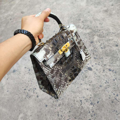 Túi xách nữ Da cá sấu nguyên thủy mộc mạc!