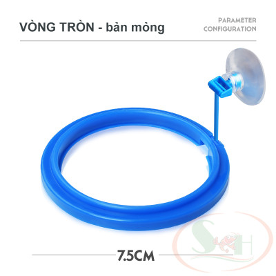 Vòng nổi cho cá ăn Feeding Ring giữ thức ăn cám tầng mặt bể cá thủy sinh