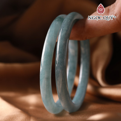 Vòng tay đá lam ngọc bản hẹ - bản 7mm Ni 56 mệnh thủy, mộc - Ngoc Quý Gemstones
