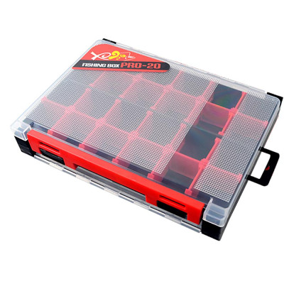 Hộp đựng mồi câu giả 2 mặt với khay có ngăn chứa đồ có thể tháo rời