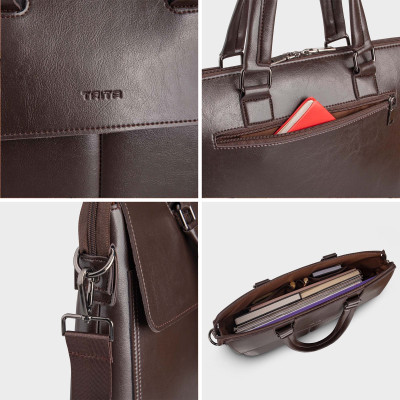 Cặp công sở Trita ( Thời trang nam phối ngăn - Cặp da TCA20 )