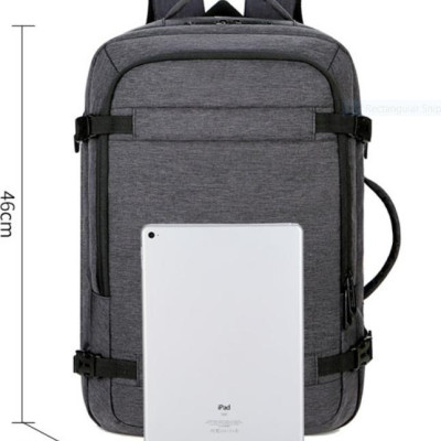 Ba lô nam thông minh đa năng siêu cao cấp nam sạc USB tiện dụng chứa máy tính 14 đến 17 inh - xám đá